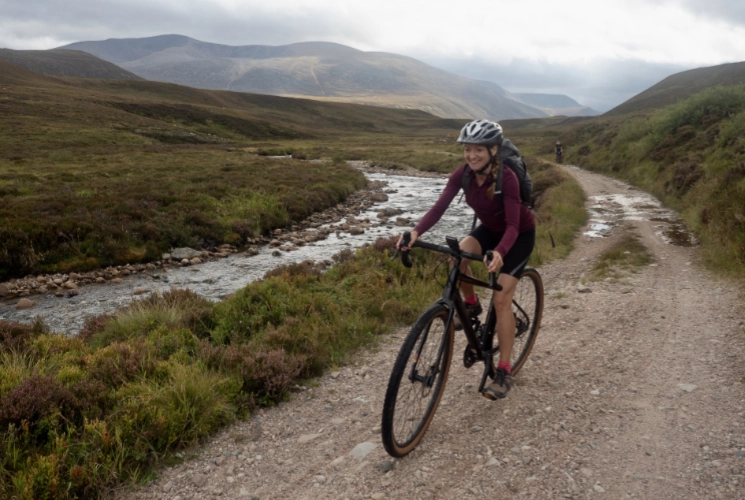 Helen Wood 13c Image of Helen Wood riding a bicycle